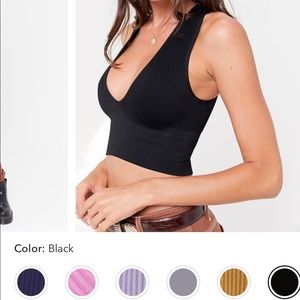 OUT FROM UNDER HAILEY PLUNGE BRA TOP